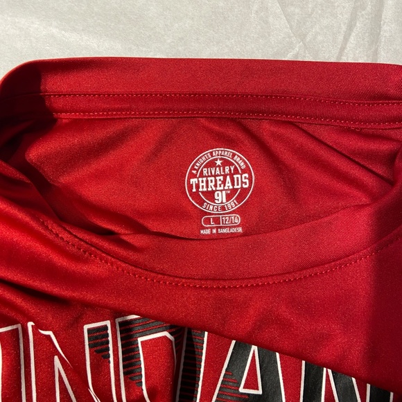 Rivalry Threads 91 Indiana University Hoosiers T-Shirt Youth Large (12/14) - Picture 2 of 2